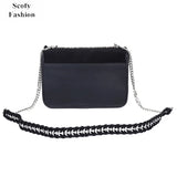 SCOFY Mini Flap Crossbody Bags Soft Suede Chain Tassel Shoulder Bags for Women