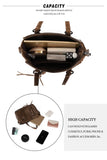 SCOFY Vintage Mini Tote Bag for Women High PU Leather