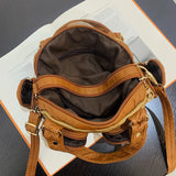 SCOFY Soft PU Leather Shoulder Bags for Women Tote Bags Purses