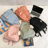 Waterproof Nylon Women Backpack Casual School Backpack For Teenage Girl