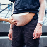 3D Belly Pockets Belt Bag Novelty Men Beer Belly Waist Bag
