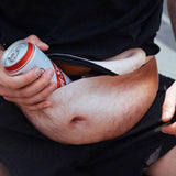 3D Belly Pockets Belt Bag Novelty Men Beer Belly Waist Bag