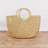 Summer Straw Handbag Famous Brand Beach Shoulder Bag