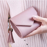 Short Tassel Wallet Female Mini Purse Lovely Small for Girls