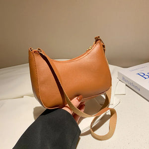 Retro PU Leather Shoulder Bag Women Hobos Shopping Bags