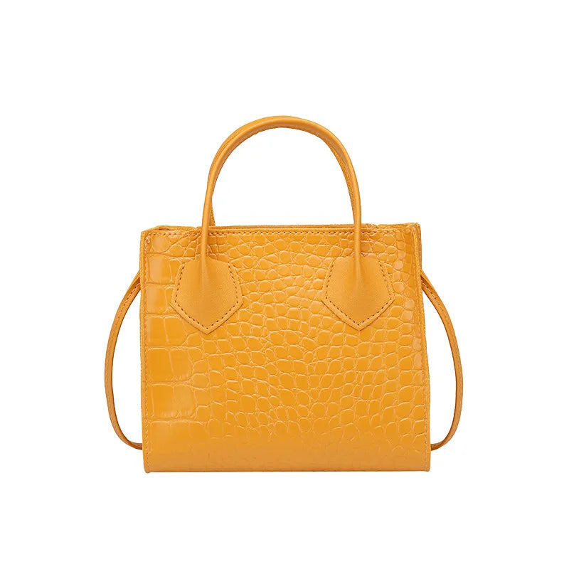 SHIYUN Crocodile Pattern Chain Shoulder Bag