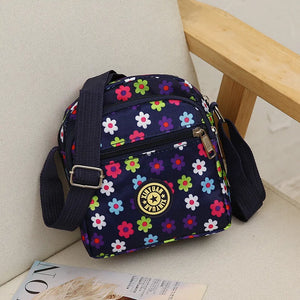 Waterproof Nylon Crossbody Multi-layer Small Messenger Bag