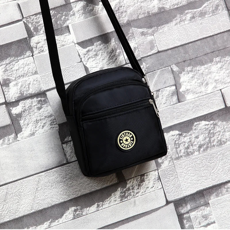 Waterproof Nylon Crossbody Multi-layer Small Messenger Bag