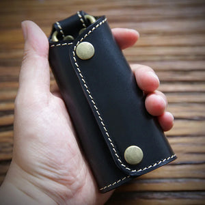 Vintage Leather Key Wallet Men Car Key Holder
