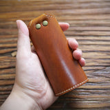 Vintage Leather Key Wallet Men Car Key Holder