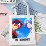 SK8 The Infinity Canvas Tote Eco Bag Anime Skate Boys Shoulder Beach Shopper