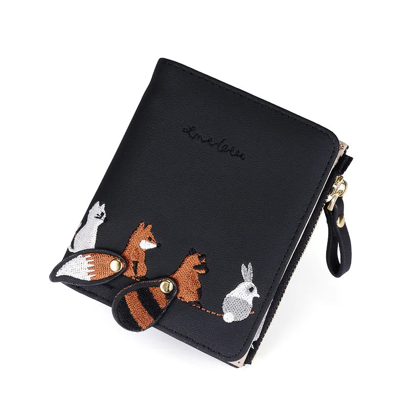 Leather Women Wallets Slim Female Korea Wallet Ladies Small Purses Money Bag