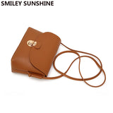 Small Women Messenger Bags Ladies Mini Handbag Crossbody Bags Brown