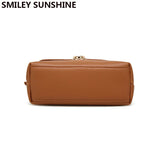 Small Women Messenger Bags Ladies Mini Handbag Crossbody Bags Brown