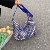 Canvas Shoulder Bag Art Paintings Print Crossbody for Women