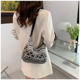 Canvas Shoulder Bag Art Paintings Print Crossbody for Women