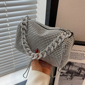 Diamonds Knitting Shoulder Bags CrossBody Bag