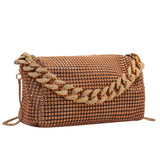 Diamonds Knitting Shoulder Bags CrossBody Bag