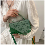 YK2 Diamond Patchwork Crossbody Bag for Women Small Flap Bag