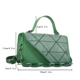 YK2 Diamond Patchwork Crossbody Bag for Women Small Flap Bag