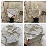 YK2 Diamond Patchwork Crossbody Bag for Women Small Flap Bag