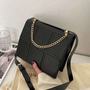 Weave Small PU Leather Cross Body Bag For Women