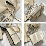 Weave Small PU Leather Cross Body Bag For Women