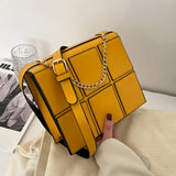 Weave Small PU Leather Cross Body Bag For Women