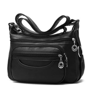 Women's Soft Leather Crossbody Messenger Bag