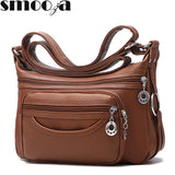 Women's Soft Leather Crossbody Messenger Bag