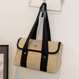 Canvas Shopper Shoulder Bag for Women Large Capacity Totes Handbag