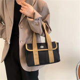 Canvas Shopper Shoulder Bag for Women Large Capacity Totes Handbag