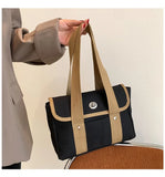 Canvas Shopper Shoulder Bag for Women Large Capacity Totes Handbag