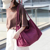 Canvas Women Bag Large Shoulder Bag Casual Tote Shopping Bags Handbags Ladies