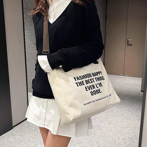 Canvas Women Handbags Cross Bag Youth Casual Ladies Large Capacity Shoulder Bag