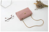 Small Flap Bag Women's Handbag PU Leather Chain Shoulder Bag