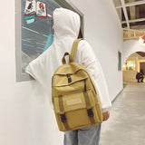 Canvas Women Backpack Anti-theft Shoulder Bag