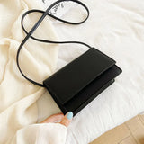 Candy Flap Bag Women Handbags Shoulder Crossbody Bag Female Plain PU Bag