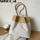 Canvas Handbags Women Large Capacity Casual Vintage Female Shoulder Bag