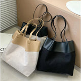 Canvas Handbags Women Large Capacity Casual Vintage Female Shoulder Bag