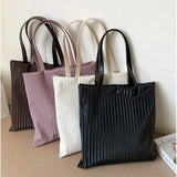 Casual Leather Shoulder Bag Totes Large Capacity Shopper