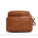 Women's Soft Leather Shoulder Bag Double-layer Large-capacity Crossbody Bag