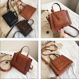 Autumn Winter Retro Bags Women Single Shoulder Messenger Mini Square Bags