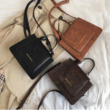 Autumn Winter Retro Bags Women Single Shoulder Messenger Mini Square Bags