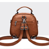 Women's Multifunctional Shoulder Bag PU Leather Top Handle Classic Bag