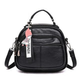 Women's Multifunctional Shoulder Bag PU Leather Top Handle Classic Bag