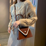 French Women's Purses and Handbag Female PU Leather Shoulder Bag