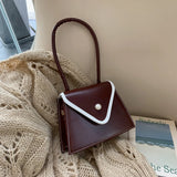 French Women's Purses and Handbag Female PU Leather Shoulder Bag
