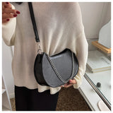 Women Crossbody Bag PU Leather Small Shoulder Bag