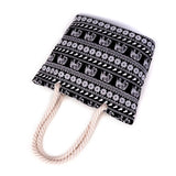 Animal Print Canvas Bags Women Elephant Print Shoulder Bags Big Capacity
